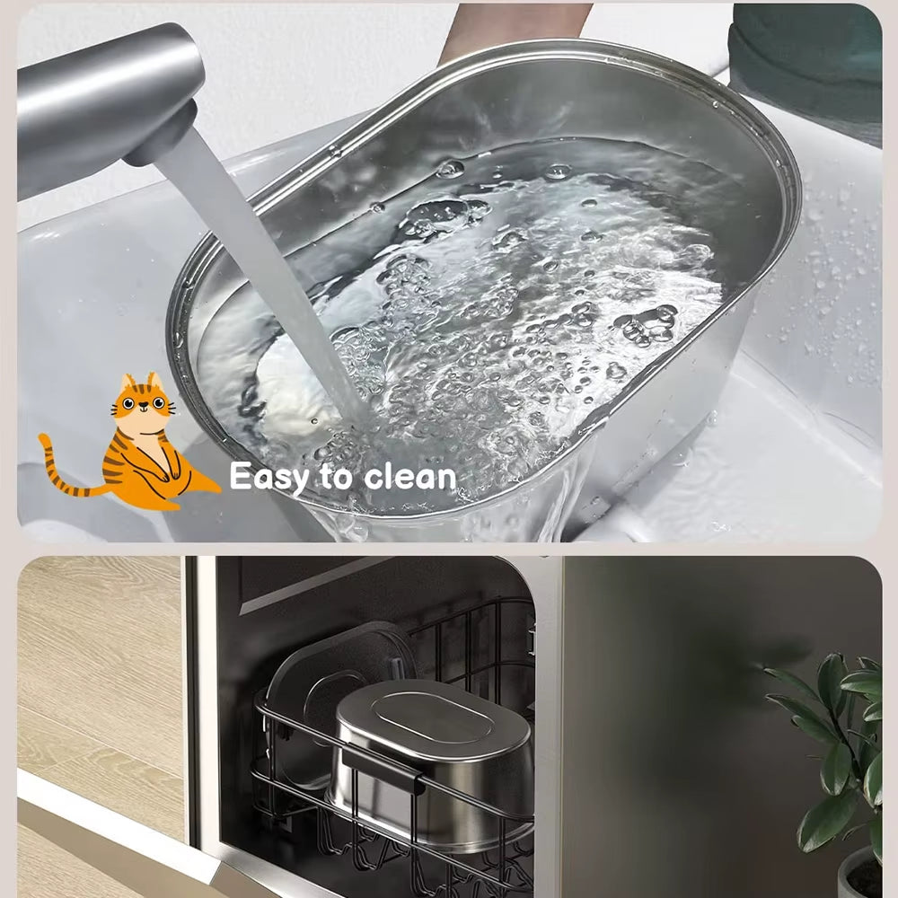 3.2L Stainless Steel Cat Water Fountain Automatic Pet Water Dispenser Accessories Auto Cat Drinking Fountain Dog Drinker Bowl